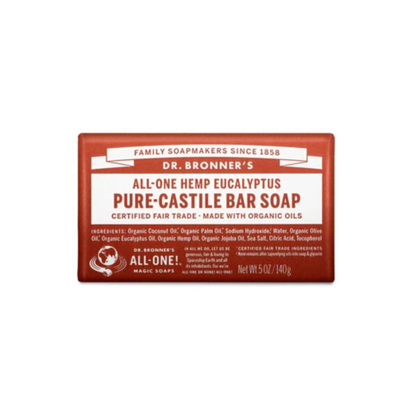 DR BRONNER'S Eucalyptus Pure Castile Bar Soap 140g - Invictus Apothecary