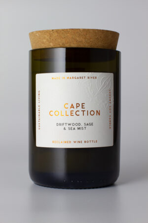 CAPE COLLECTION Wood Wick Candle - Champagne Bottle :