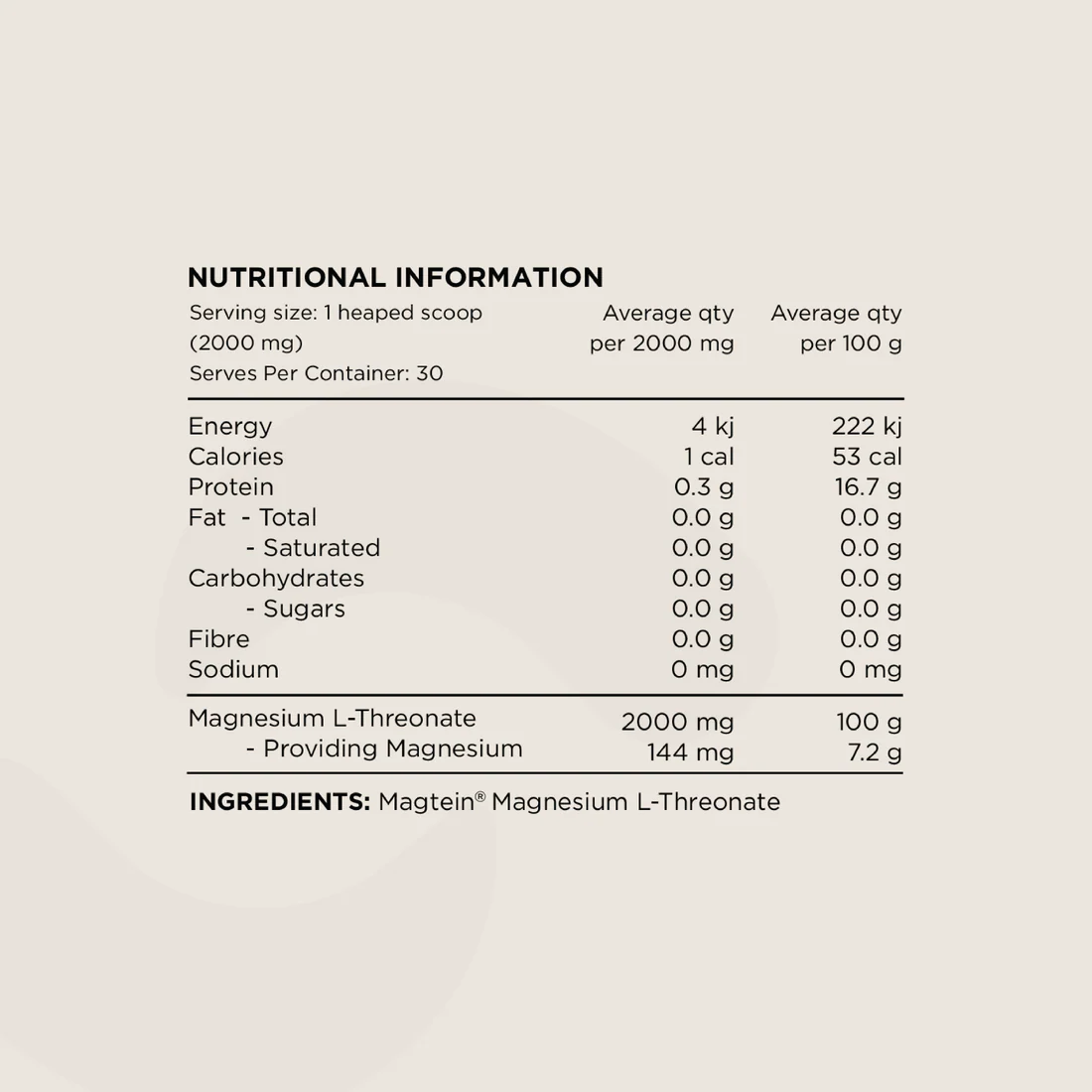 SWITCH NUTRITION Magnesium L-Threonate (Mag3) - Image 2
