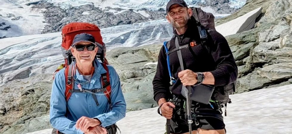 People hiking on a mountain