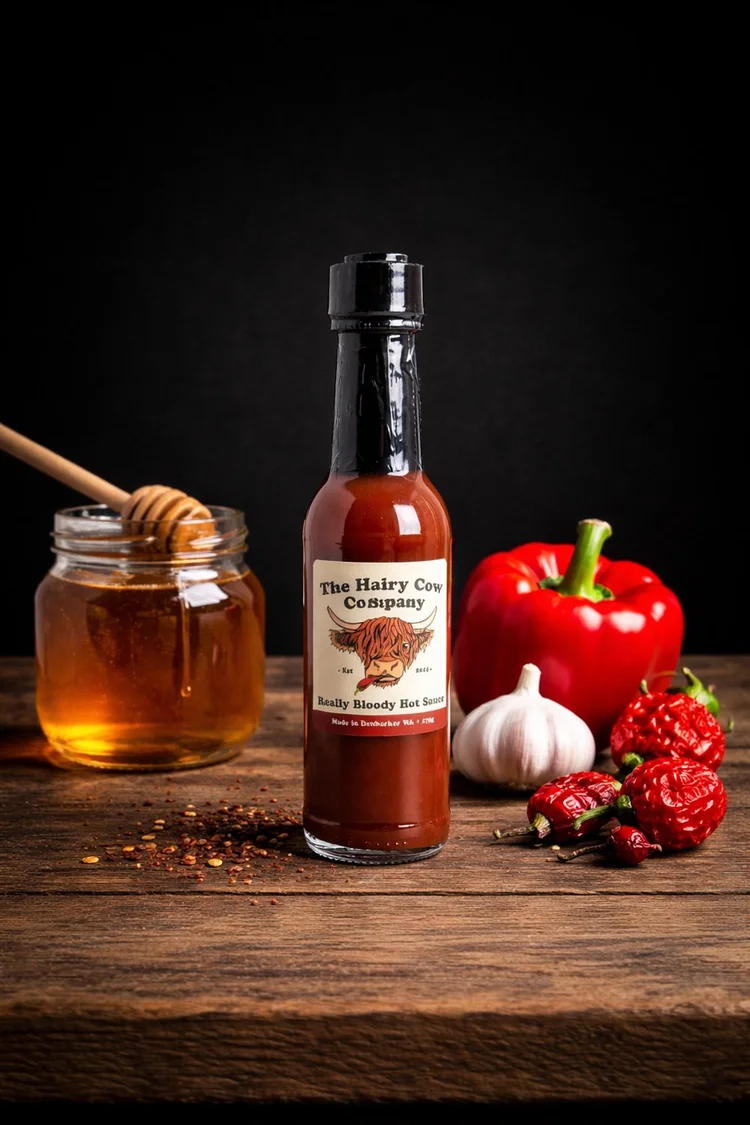 HAIRY COW Really Bloody Hot Sauce 175gm
