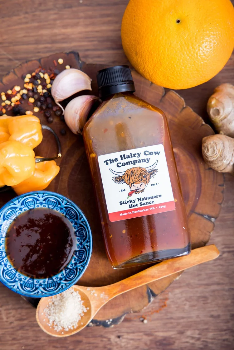 HAIRY COW Sticky Habanero Hot Sauce 250gm